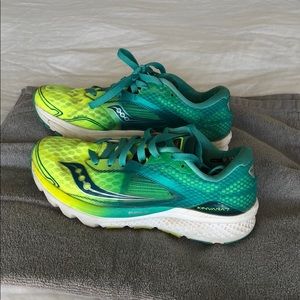 Saucony neon running shoes